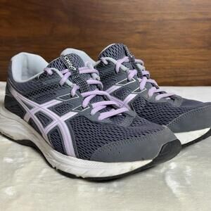 ASICS Women’s Gel Contend 6 1012A570 Gray Pink Running Shoes Sneakers Size 7.5